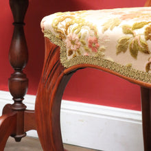 Load image into Gallery viewer, x SOLD Pair of antique English mahogany balloon back chairs with carved detail. B12939
