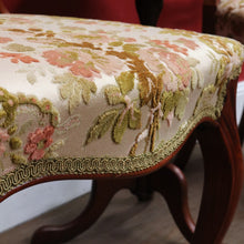 Load image into Gallery viewer, x SOLD Pair of antique English mahogany balloon back chairs with carved detail. B12939
