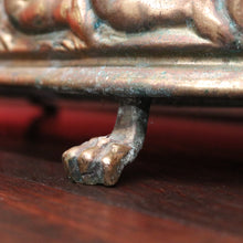 Load image into Gallery viewer, x SOLD French Brass Jardinière with Lion Handles, Cupids &amp; Paw Feet. B12312
