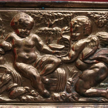 Load image into Gallery viewer, x SOLD French Brass Jardinière with Lion Handles, Cupids &amp; Paw Feet. B12312
