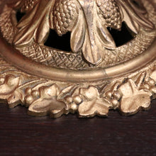 Load image into Gallery viewer, Antique French Brass Candlestick Holders with Lily Motif and Fretwork Base. B12309
