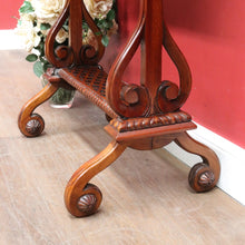 Load image into Gallery viewer, Chinese Chippendale style plant stand with fretwork and carved detail. B12937
