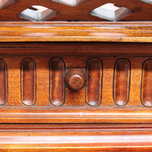 Load image into Gallery viewer, Chinese Chippendale style plant stand with fretwork and carved detail. B12937
