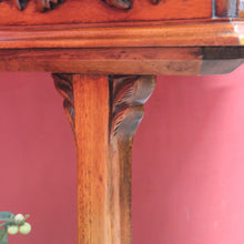 Load image into Gallery viewer, Chinese Chippendale style plant stand with fretwork and carved detail. B12937
