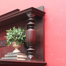 Load image into Gallery viewer, x SOLD Antique English mahogany sideboard with drawers cupboards and iron hardware. B12936
