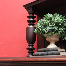 Load image into Gallery viewer, x SOLD Antique English mahogany sideboard with drawers cupboards and iron hardware. B12936
