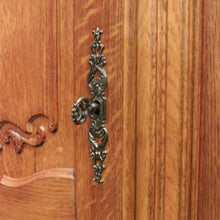 Load image into Gallery viewer, x SOLD Antique French Oak Breakfront Wardrobe, Four-Door with Carved Detail &amp; Storage. B12307
