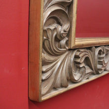 Load image into Gallery viewer, Vintage Rectangular Wall Mirror with Large Gilt Leaf-shaped Scroll Work Frame. B12068
