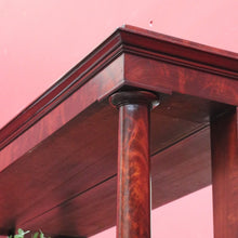 Load image into Gallery viewer, Antique Mahogany Mirror Back Display Stand Two Tier English. B12943
