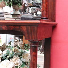 Load image into Gallery viewer, Antique Mahogany Mirror Back Display Stand Two Tier English. B12943
