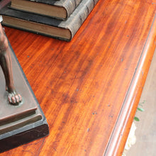 Load image into Gallery viewer, Antique Mahogany Mirror Back Display Stand Two Tier English. B12943
