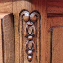 Load image into Gallery viewer, Vintage French Oak Lingerie Chest Compact Drawers Brass Handles. B12845
