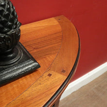 Load image into Gallery viewer, Vintage Cherry Demi-Lune Table by Grange Arredo – Brass Tassel Handle, Tier Base. B12526
