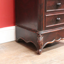 Load image into Gallery viewer, x SOLD French Rosewood Lingerie Chest Tall Narrow Drawer Cabinet Oak Lined. B12917
