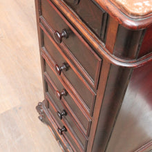 Load image into Gallery viewer, x SOLD French Rosewood Lingerie Chest Tall Narrow Drawer Cabinet Oak Lined. B12917
