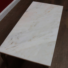 Load image into Gallery viewer, x SOLD Vintage Italian Coffee Table Marble Top Brass Floral Louis XV Style. B12945
