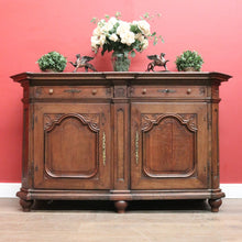Load image into Gallery viewer, Antique French Oak Sideboard with Drawers, Cupboard &amp; Four Working Keys. B12282

