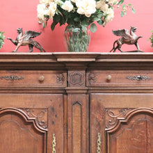 Load image into Gallery viewer, Antique French Oak Sideboard with Drawers, Cupboard &amp; Four Working Keys. B12282

