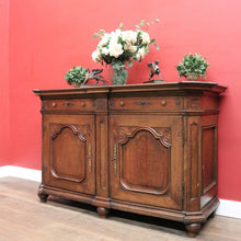 Load image into Gallery viewer, Antique French Oak Sideboard with Drawers, Cupboard &amp; Four Working Keys. B12282
