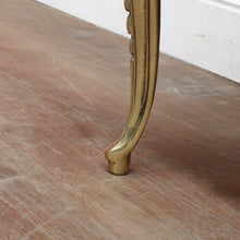 Load image into Gallery viewer, Vintage Italian Marble Top Lamp Table Louis XV Style Brass Base. B12944
