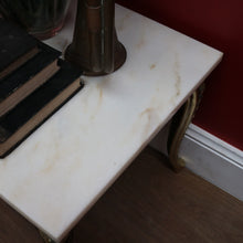 Load image into Gallery viewer, Vintage Italian Marble Top Lamp Table Louis XV Style Brass Base. B12944
