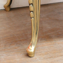 Load image into Gallery viewer, Vintage Italian Marble Top Lamp Table Louis XV Style Brass Base. B12944
