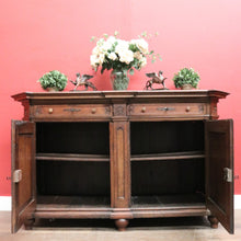 Load image into Gallery viewer, Antique French Oak Sideboard with Drawers, Cupboard &amp; Four Working Keys. B12282
