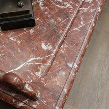 Load image into Gallery viewer, Antique French Oak Marble Top Dressing Table Chest with Mirror. B12916
