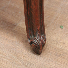 Load image into Gallery viewer, Antique French Oak Parquetry Top Dining Table with Extension Leaves &amp; Scroll Feet. B12492
