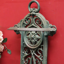 Load image into Gallery viewer, x SOLD Antique English Cast Iron Umbrella Stand with Handle &amp; Scrollwork Fretwork. B12527
