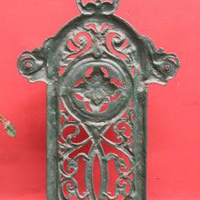Load image into Gallery viewer, x SOLD Antique English Cast Iron Umbrella Stand with Handle &amp; Scrollwork Fretwork. B12527
