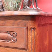 Load image into Gallery viewer, x SOLD Vintage French Oak Lingerie Chest Tall Four Drawer Cabinet. B12825
