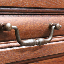 Load image into Gallery viewer, x SOLD Vintage French Oak Lingerie Chest Tall Four Drawer Cabinet. B12825
