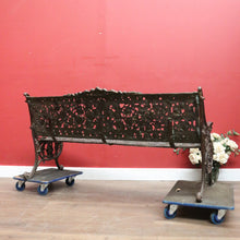 Load image into Gallery viewer, x SOLD An Impressive French Cast Iron Garden Chair or Seat with a Leaf Pattern. B12026

