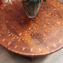 Load image into Gallery viewer, Moroccan Atlas Cedar Coffee Table Ebony Mother of Pearl Marquetry Top. B12923
