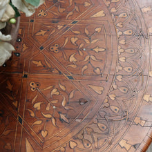 Load image into Gallery viewer, Moroccan Atlas Cedar Coffee Table Ebony Mother of Pearl Marquetry Top. B12923
