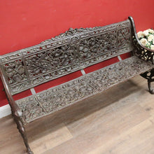 Load image into Gallery viewer, x SOLD An Impressive French Cast Iron Garden Chair or Seat with a Leaf Pattern. B12026
