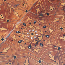Load image into Gallery viewer, Moroccan Atlas Cedar Coffee Table Ebony Mother of Pearl Marquetry Top. B12923
