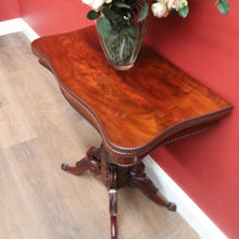Load image into Gallery viewer, Antique English Mahogany Metamorphic Hall Table. Card Table, Hall Table &amp; Etagere in One B12534
