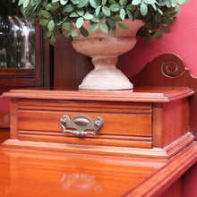 Load image into Gallery viewer, Antique English Dressing Table Desk Mirror Drawers Leather Writing Slope. B12949
