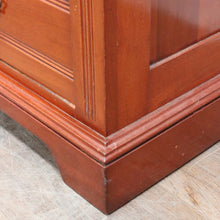 Load image into Gallery viewer, Antique English Dressing Table Desk Mirror Drawers Leather Writing Slope. B12949
