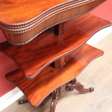 Load image into Gallery viewer, Antique English Mahogany Metamorphic Hall Table. Card Table, Hall Table &amp; Etagere in One B12534
