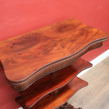 Load image into Gallery viewer, Antique English Mahogany Metamorphic Hall Table. Card Table, Hall Table &amp; Etagere in One B12534
