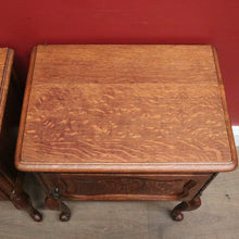 Load image into Gallery viewer, x SOLD A pair of Vintage French Single Door Bedside Cabinets or Lamp / Side Tables. B12029
