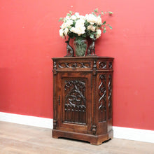 Load image into Gallery viewer, x SOLD An Antique French Oak Church Hall Cabinet or Cupboard, with a Drawer. B12010
