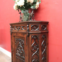 Load image into Gallery viewer, x SOLD An Antique French Oak Church Hall Cabinet or Cupboard, with a Drawer. B12010
