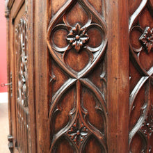 Load image into Gallery viewer, x SOLD An Antique French Oak Church Hall Cabinet or Cupboard, with a Drawer. B12010
