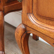 Load image into Gallery viewer, x SOLD Pair Vintage French Bedside Tables Cupboard and Drawer Set. B12758
