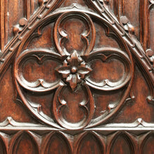 Load image into Gallery viewer, x SOLD An Antique French Oak Church Hall Cabinet or Cupboard, with a Drawer. B12010
