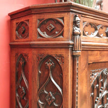 Load image into Gallery viewer, x SOLD An Antique French Oak Church Hall Cabinet or Cupboard, with a Drawer. B12010
